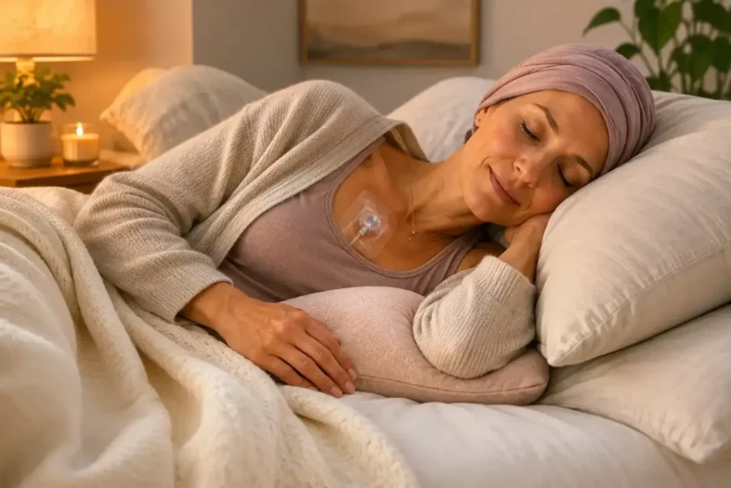 How To Sleep With a Chemo Port