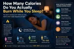 how many calories do you burn while sleeping